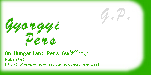 gyorgyi pers business card